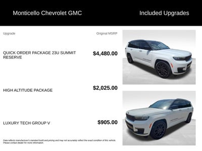 2023 Jeep Grand Cherokee L Summit Reserve 4x4