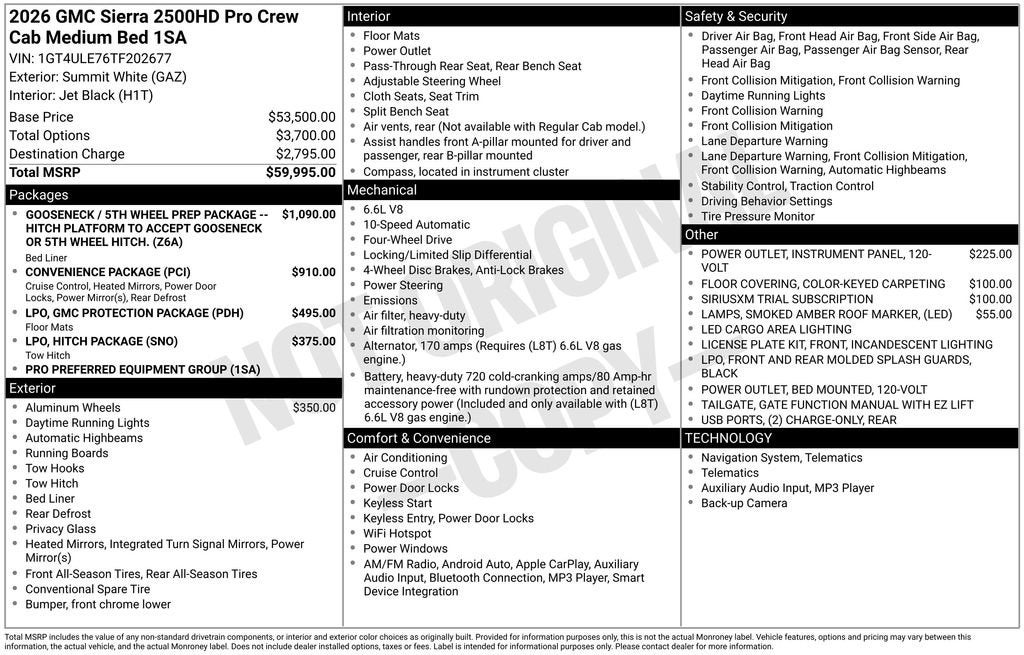 2026 GMC Sierra 2500 HD Pro