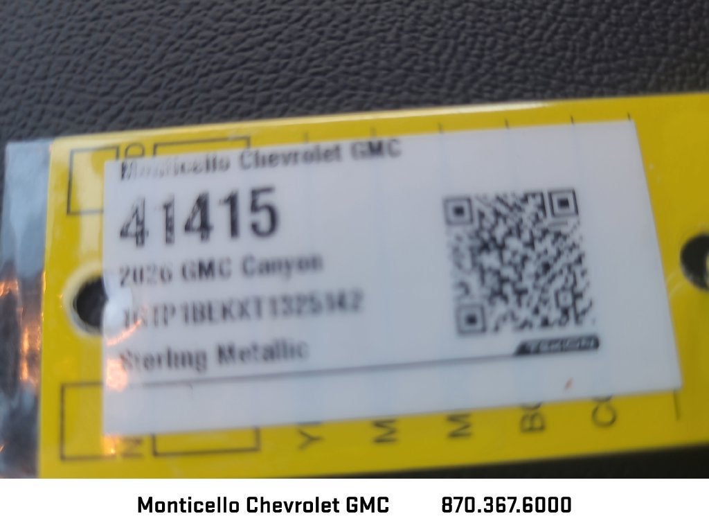 2026 GMC Canyon Elevation