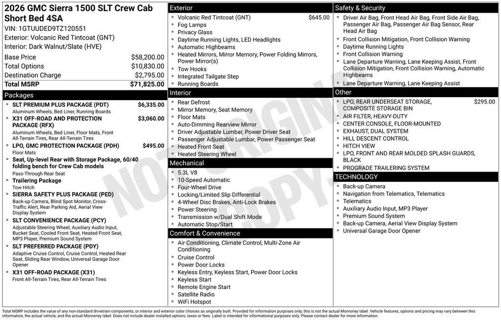 2026 GMC Sierra 1500 SLT