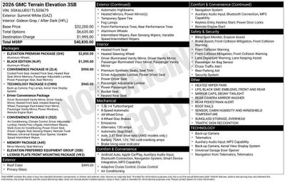 2026 GMC Terrain Elevation