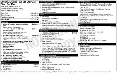 2025 GMC Sierra 1500 SLT