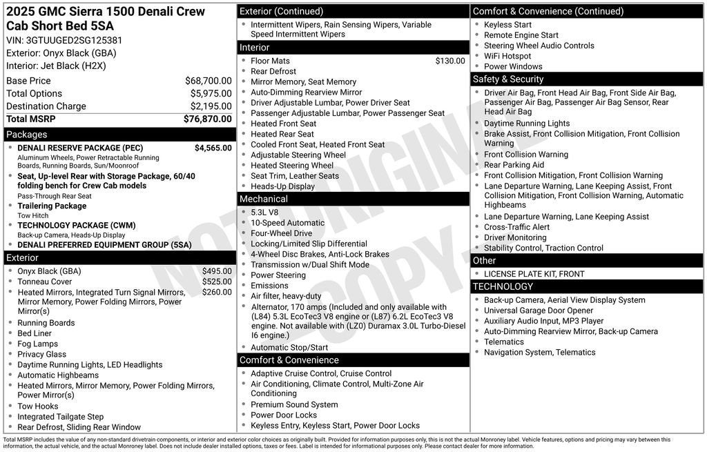 2025 GMC Sierra 1500 Denali