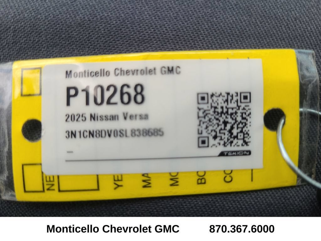 2025 Nissan Versa 1.6 S
