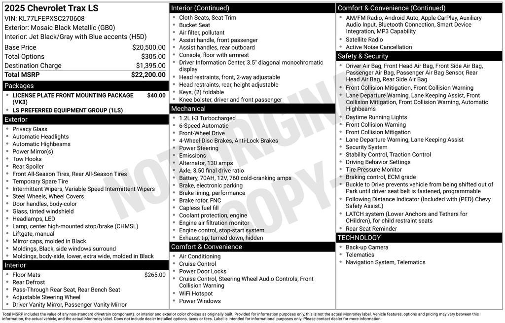 2025 Chevrolet Trax LS