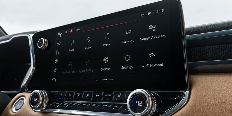 2026 GMC Canyon interior infotainment system.