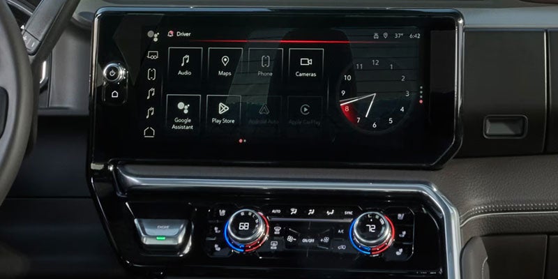 Advanced dashboard technology inside the 2026 GMC Sierra 2500.