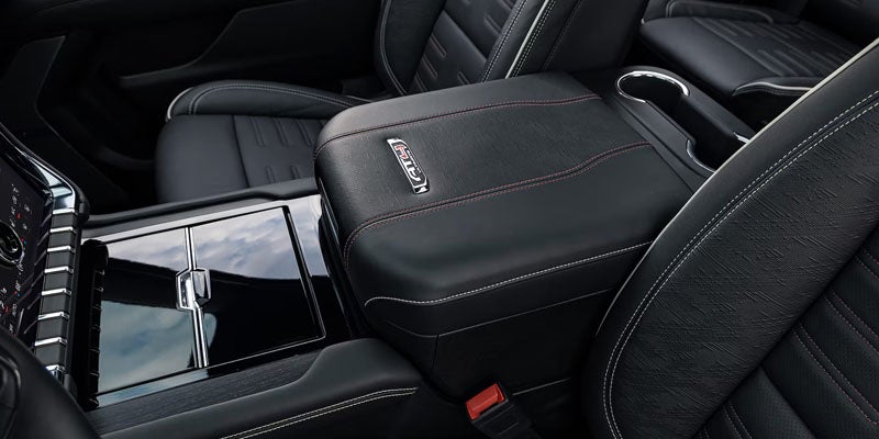 2026 GMC Yukon premium center console interior.